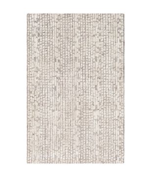 Taupe 4'x6' Hand Tufted Rug