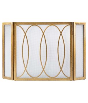 Gold Parisian Fire Screen