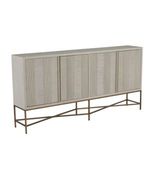 White Patterned Sideboard