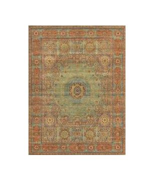 Rust & Green Rug
