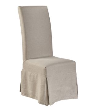 Floor Length Slipcovered Chairs