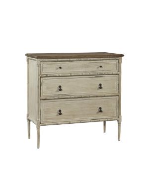 Bamboo Detail Mahogany Chest