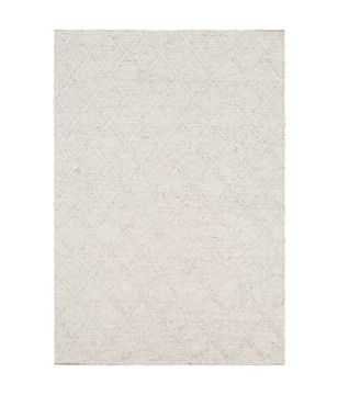 2'x3' Hand Woven White Rug