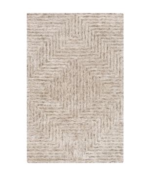 Ivory, Taupe and Brown Rug