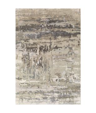 Gray, Ivory, and Camel Rug