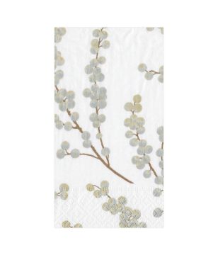 Silver Branches Guest Napkins