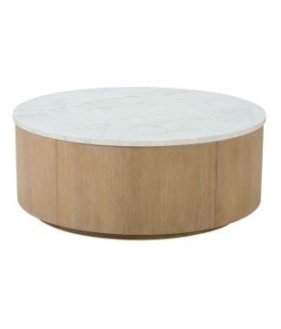 Round Carrara Cocktail Table