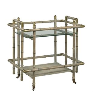 Geometric Brass Bar Cart