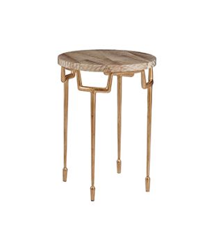 Fish Skin Gold Leaf Drink Table