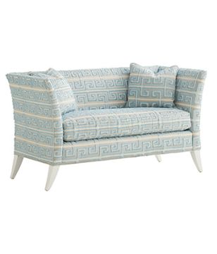 Greek Key Bench Cushion Settee