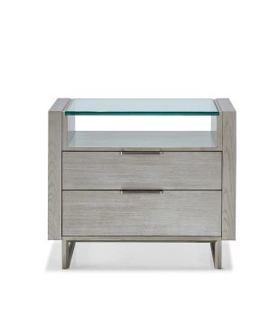 Silver Fox Mirage Bedside Chest