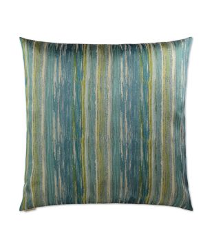 Aqua Striped 22x22 Pillow