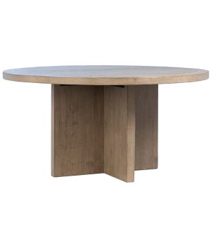 Natural 60" Round Dining Table