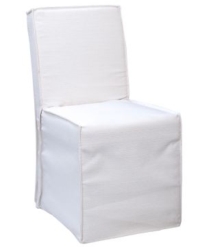 White Upholstered Dining Chair
