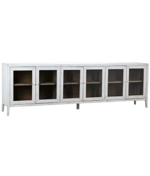 Six Door Sideboard with Glass