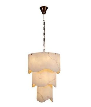 Cream Polyresin Pendant Light