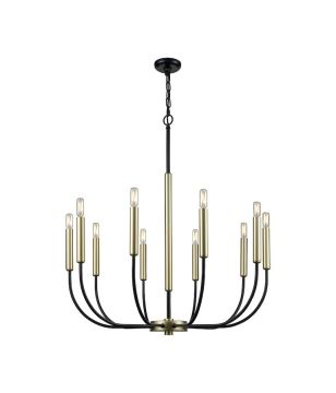 Black Ten Light Chandelier