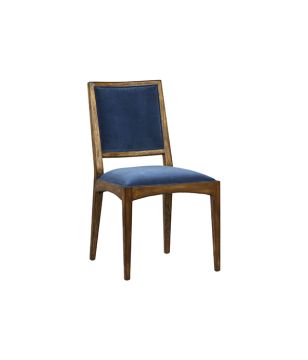 Indigo Blue Velvet Dining Chair