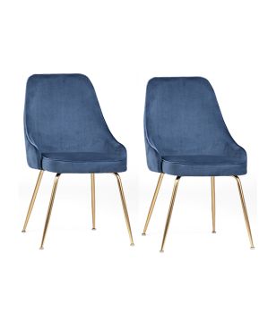 Gold and Indigo Blue Chair
