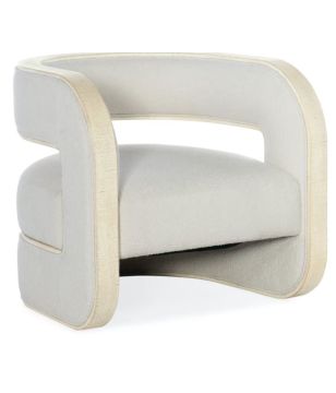 Lacquered Burlap Creamy Chair