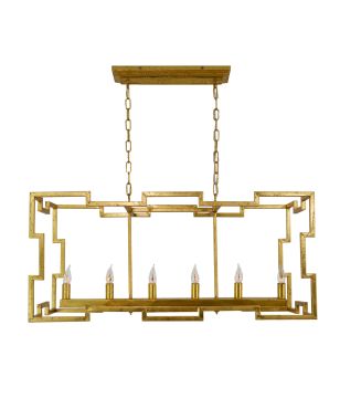 Geometric Rectangular Pendant
