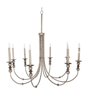 Antiqued Silver Chandelier