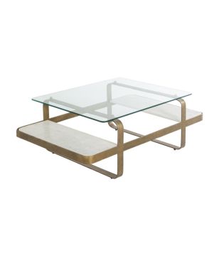 Marble Brass Glass Coffee Table