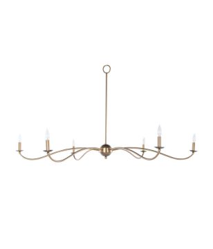 Flowing Brass Chandelier