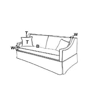 Zeus Pearl Estate Sofa