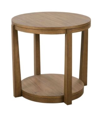 Saddle Round End Table