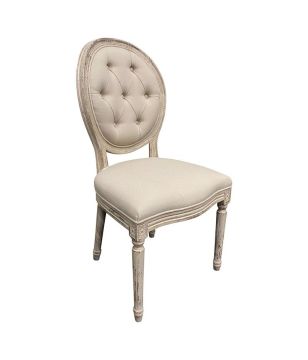 Oval Tufted Back Dining Chair