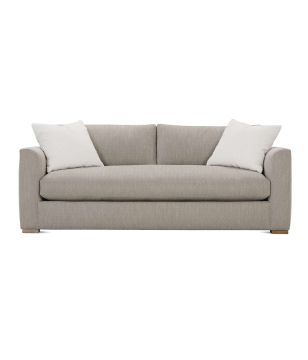 Woven Neutral Bench Seat Sofa