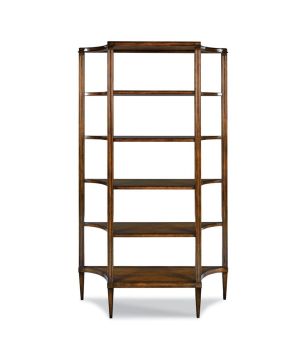 Figured Maple Finish Etagere
