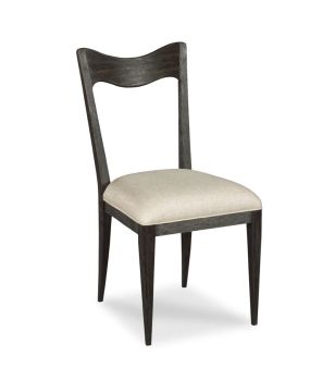 Worn Black Dining Chair