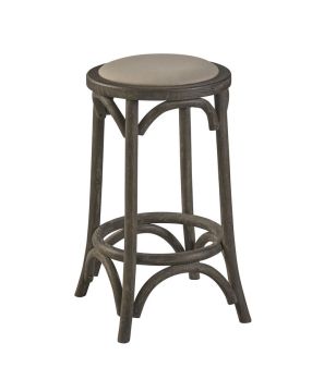 Curved Accent Ash Counter Stool