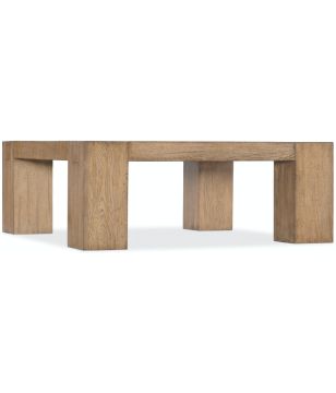 Block Leg Square Cocktail Table