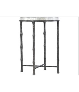 Selenite & Metal Side Table