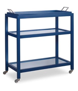 Navy & Silver Bar Cart