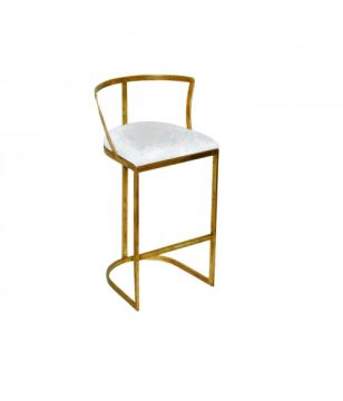Gold & Blue Counter Stool