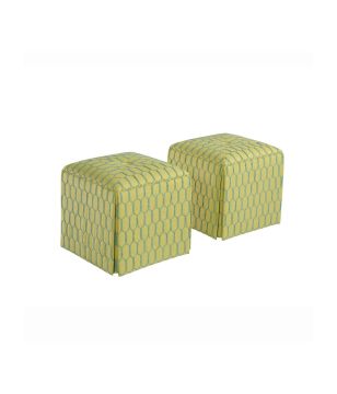 Macbeth Aqua Lollipop Ottoman