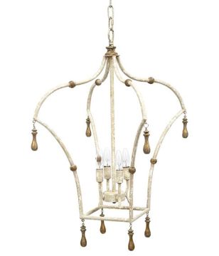 French White & Gold Lantern