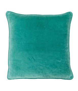 Teal Blue 22x22 Velvet Pillow