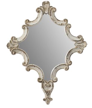 Ornate Diamond Shape Mirror