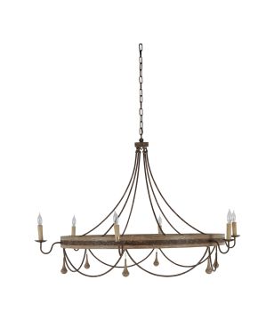 Graceful Scalloped Chandelier