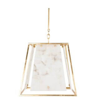 Stone Panel & Gold Pendant