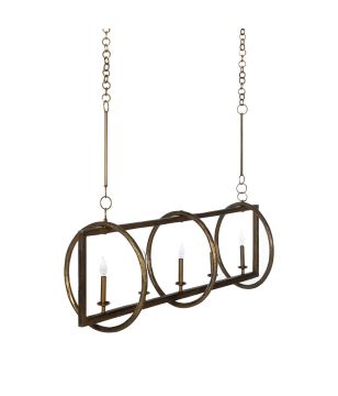 Hoop & Rectangle Pendant Light