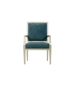 Grey Fawn Print Arm Chair
