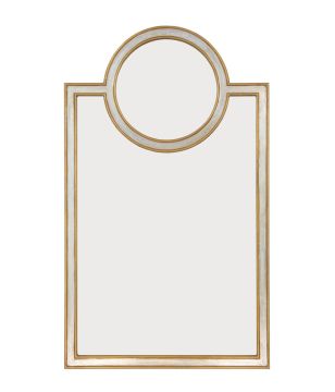 Gold/Silver Circle Top Mirror