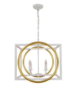 Modern Gold & White Lantern