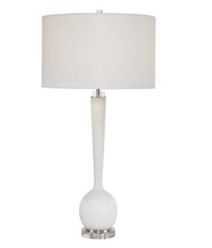 White Long Vase Table Lamp
